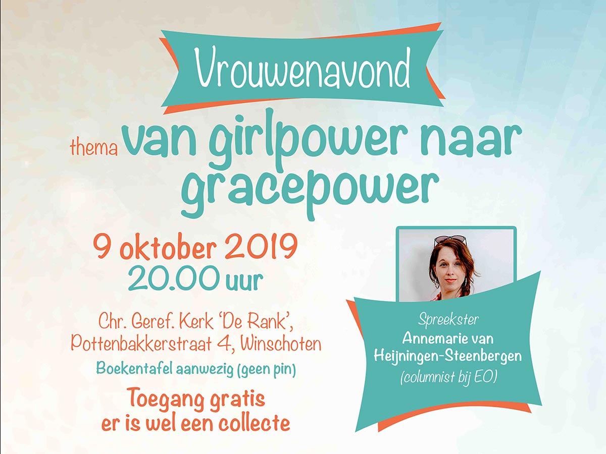 Vrouwenavond CGK Winschoten Annemarie van Heijningen