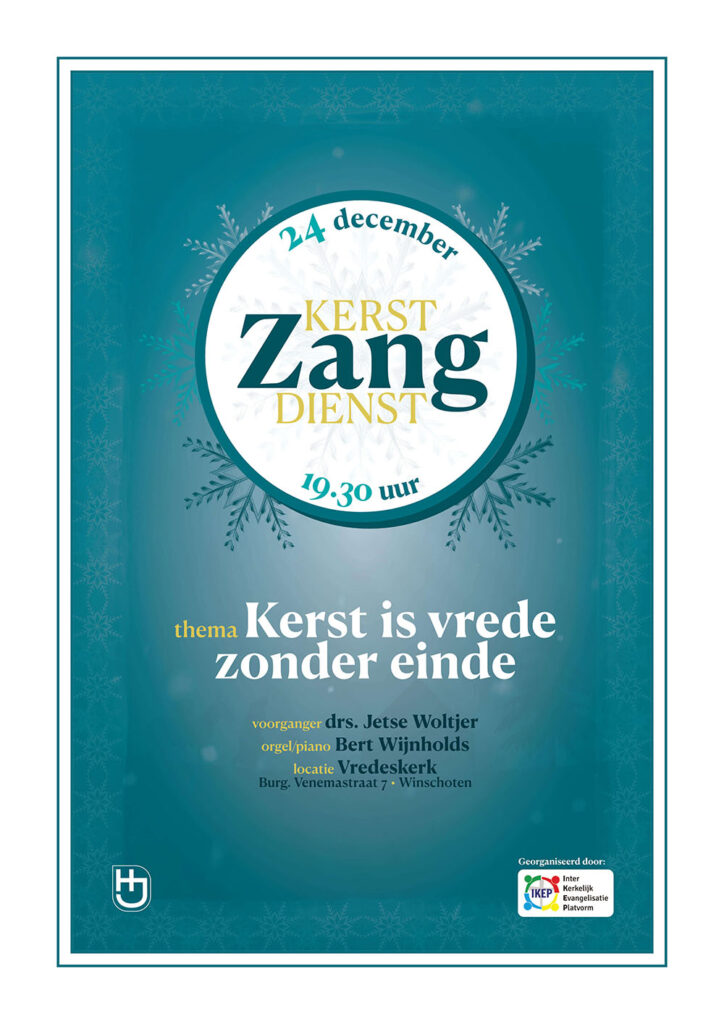 Kerst zang dienst